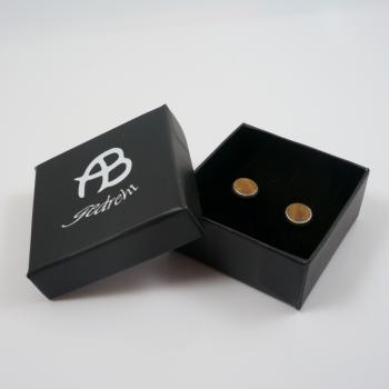 Ohrstecker aus Mehlbeere mit Edelstahlfassung